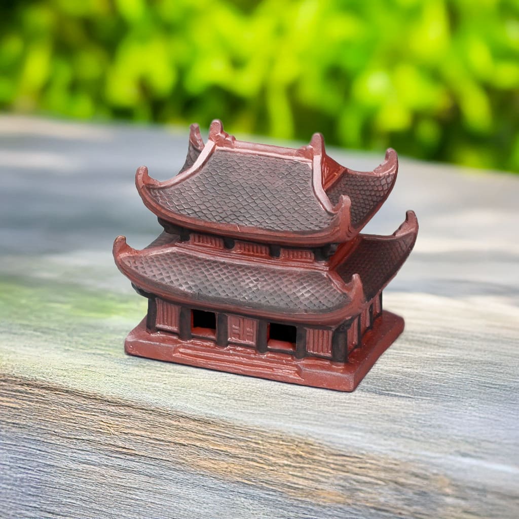 Ceramic Vietnamese Pagoda | Miniature Bonsai, Aquarium & Terrarium Figurine