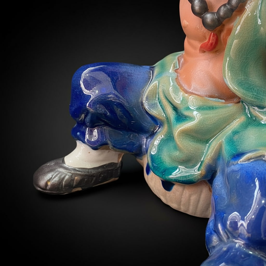 Lu Zhishen "Strong Man" Lifting Pot | Ceramic | 13.4" H