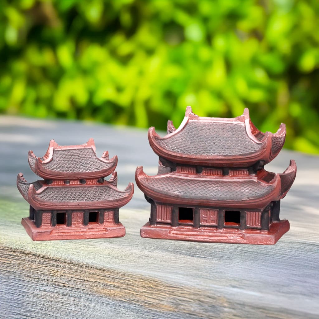 Ceramic Vietnamese Pagoda Statues - Small & Large Sizes