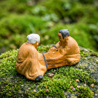 Schach spielende Schlammmänner-Figuren (Set) | Bonsai-Dekor