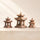 Japanische Miniaturpagoden (3er-Set) | Bonsai-Figuren &amp; Zen-Garten-Dekor