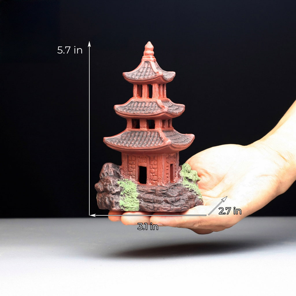 Miniature Pagoda Tower, Miniature Pagoda Statue, Bonsai Decoration, Garden Statues , Bonsai Figurines