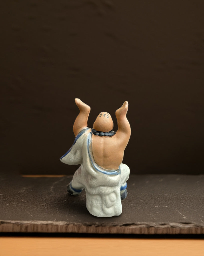 Lu Zhishen Figurine Bonsai Planter | Unique Ceramic Statue Pot