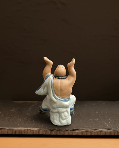 Lu Zhishen Figurine Bonsai Planter | Unique Ceramic Statue Pot