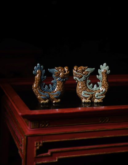 Handcrafted Vietnamese Ceramic Dragon
