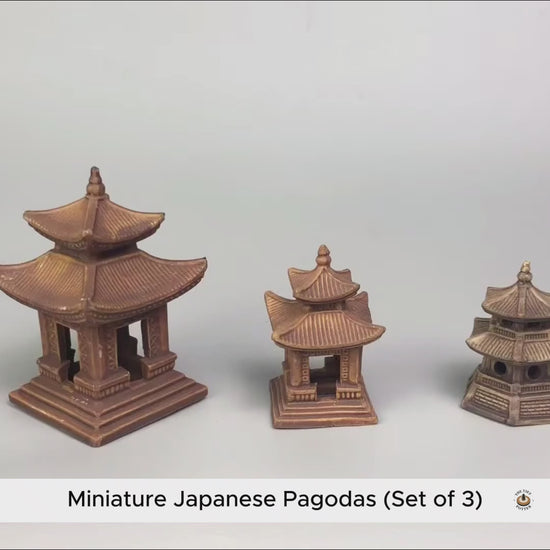 video of miniature japanese pagodas