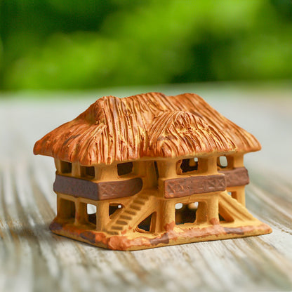 Miniatur-Stelzenhaus aus Keramik | Aquarium-Dekor | Terrarium-Figuren