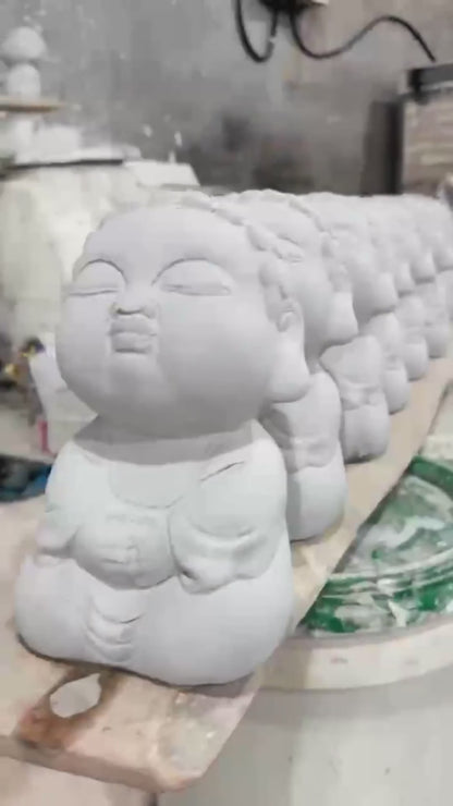 Ceramic Buddha Figurine for Home and Garden Decor